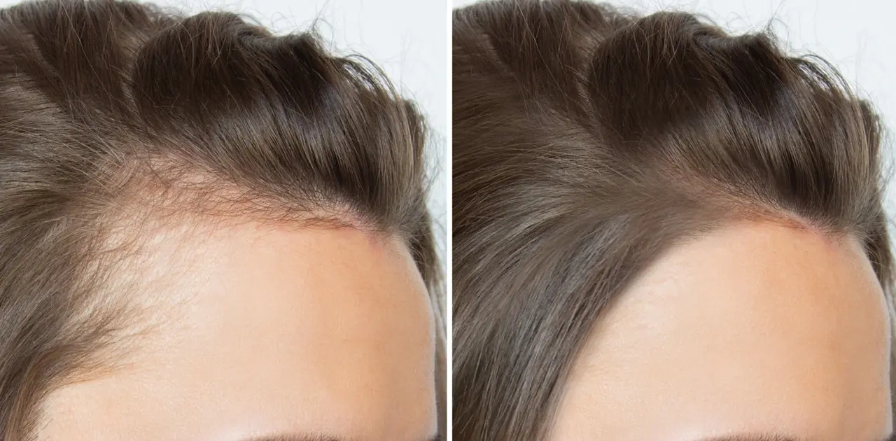 Female hair loss treatment results